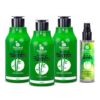 SET BANHO DE BAMBU  Șampon + Balsam + Botox rece + Ulei   3*300ml + 1*60ml, NATUREZA COSMETICOS
