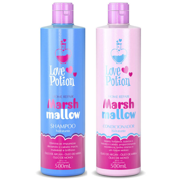 SET MARSHMALLOW PENTRU UZ CASNIC Șampon + Balsam 2*500ml, LOVE POTION