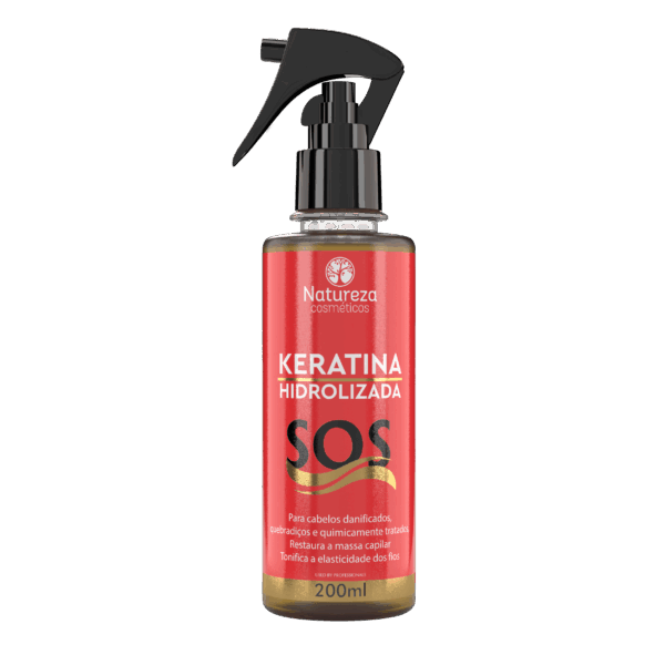 SOS BAHNO DE VITAMINA KERATINA HIDROLIZATA 200ml, NATUREZA COSMETICOS